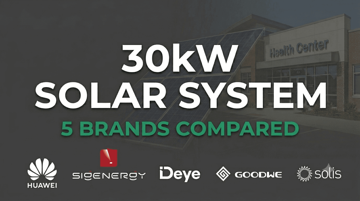 30 kW / 60 kWh Hybrid Solar System for Health Centers: Full Design & Comparison